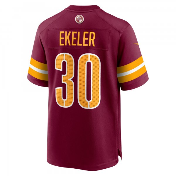 Men's Washington Commanders Austin Ekeler Nike Burgundy Game Player Jersey