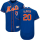 Men's New York Mets #20 Pete Alonso Majestic Orange Flex Base Royal Alternate Collection MLB Jersey