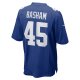 Men's New York Giants Boogie Basham Nike  Royal  Game Jersey