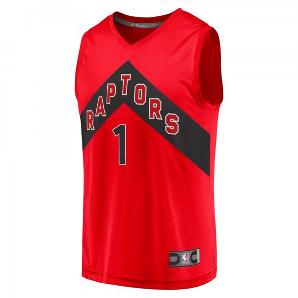 Men's Toronto Raptors Gradey Dick Fanatics Red Fast Break Player Jersey - Icon Edition