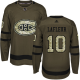 Adidas Montreal Canadiens #10 Guy Lafleur Green Salute to Service Stitched NHL Jersey