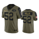 San Francisco 49ers Patrick Willis Olive 2021 Salute To Service Men's Limited NFL Jersey