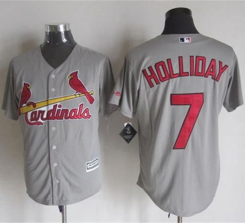 St. Louis Cardinals #7 Matt Holliday Grey New Cool Base Stitched MLB Jersey