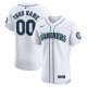 Men's Seattle Mariners Nike White Home Elite Custom Jersey