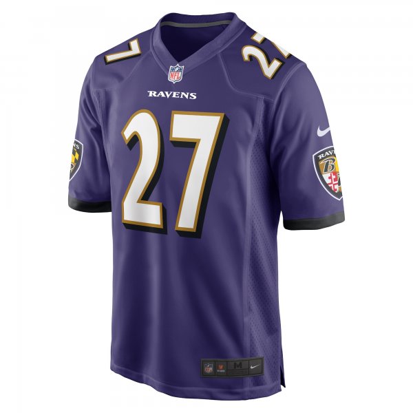 Men's Baltimore Ravens J.K. Dobbins Nike Purple Game Jersey