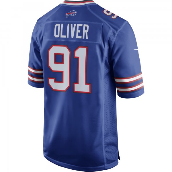 Men's Buffalo Bills Ed Oliver Nike Royal Team Game Player Jersey