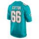 Men's Miami Dolphins Lester Cotton Sr. Nike Aqua Home Game Player Jersey