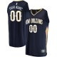 Men's New Orleans Pelicans Fanatics Navy Fast Break Custom Replica Jersey - Icon Edition