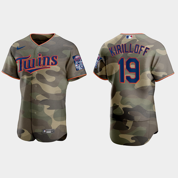 Alex Kirilloff Minnesota Twins 2021 National Armed Forces Day MLB Jersey - Camo