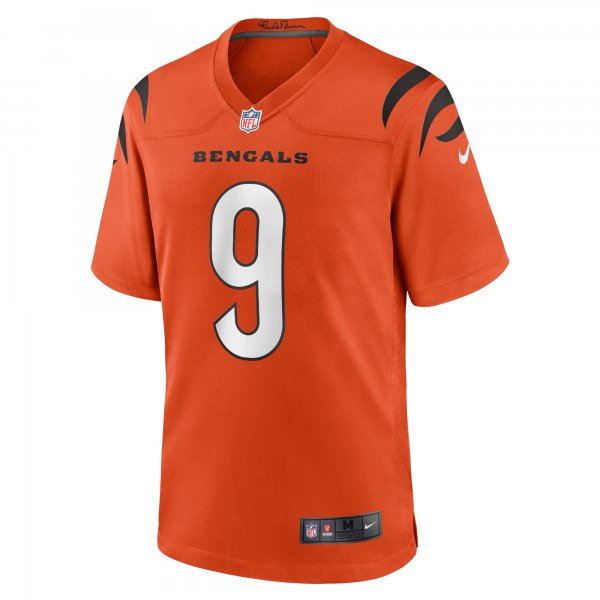 Men's Cincinnati Bengals Joe Burrow Nike Orange Alternate Game Jersey