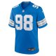 Men's Detroit Lions D.J. Reader Nike  Blue Team Game Jersey