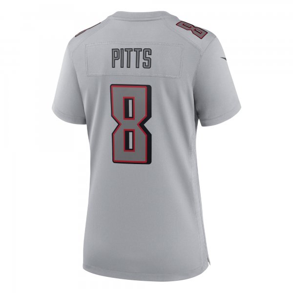 Women's Atlanta Falcons Kyle Pitts Nike Gray Atmosphere Fashion Game Jersey