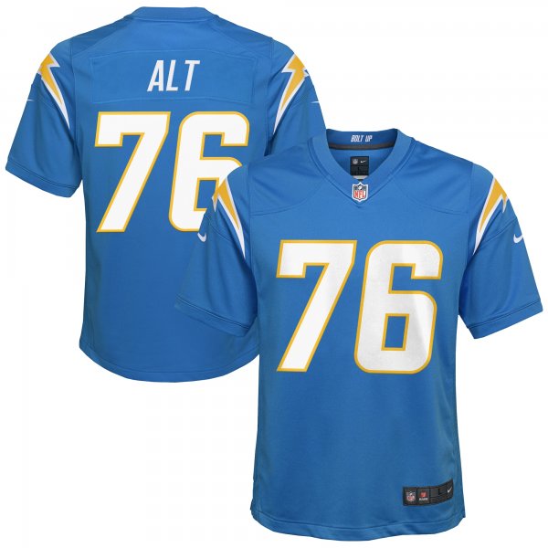 Youth Los Angeles Chargers Joe Alt Nike Powder Blue 2024 NFL Draft First Round Pick Player Game Jersey