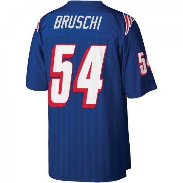 Men's New England Patriots Tedy Bruschi Mitchell & Ness Royal Legacy Replica Jersey