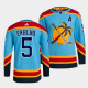 Men's Florida Panthers #5 Aaron Ekblad Blue 2022 Reverse Retro NHL Jersey