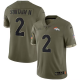 Men's Denver Broncos #2 Patrick Surtain II Olive 2022 Salute To Service Nike Player Limited NFL Jersey