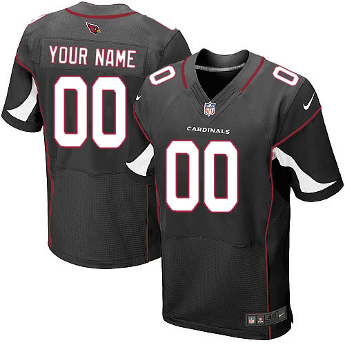 Nike Arizona Cardinals Customized Black Stitched Elite Men's NFL Jersey