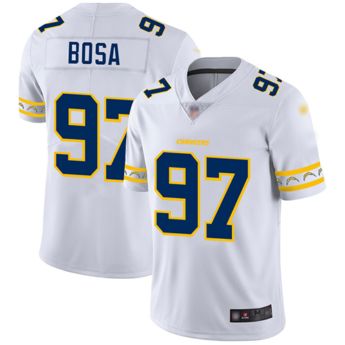 Men's Los Angeles Chargers #97 Joey Bosa White Stitched NFL Limited Team Logo Fashion Jersey