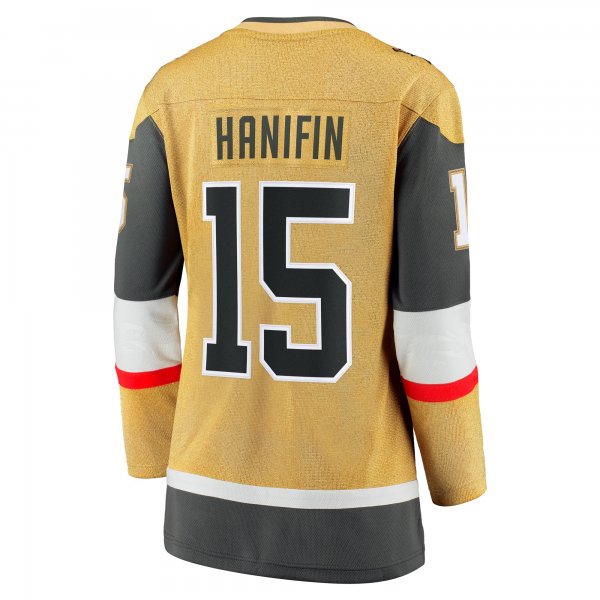 Women's Vegas Golden Knights Noah Hanifin Fanatics Gold Home Breakaway Jersey