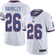 Nike New York Giants #26 Saquon Barkley White Youth Stitched NFL Limited Rush Jersey