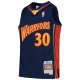 Youth Golden State Warriors Stephen Curry Mitchell & Ness Navy 2009-10 Hardwood Classics Swingman Throwback Jersey