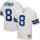 Men's Dallas Cowboys Troy Aikman Mitchell & Ness White Legacy Replica Jersey