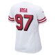 Women's San Francisco 49ers Nick Bosa Nike White 75th Anniversary 2nd Alternate Game Jersey