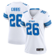 Women's Detroit Lions #26 Jahmyr Gibbs Nike White White Limited Jersey