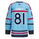 Men's Winnipeg Jets Kyle Connor adidas Light Blue Anniversary Primegreen Player Jersey