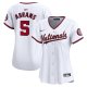 Women's Washington Nationals CJ Abrams Nike White Home Limited Player Jersey