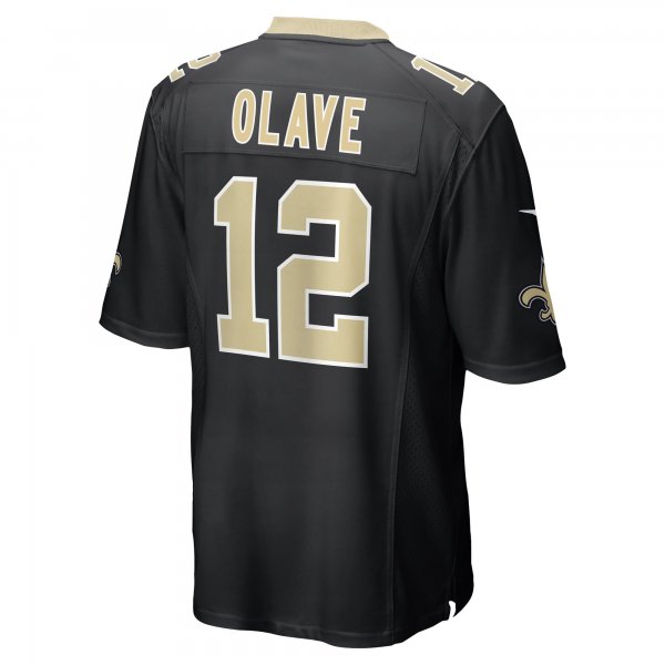 Men's New Orleans Saints Chris Olave Nike Black Player Game Jersey