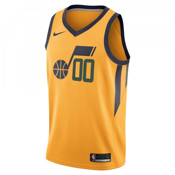 Men's Utah Jazz Nike Gold Swingman Custom Jersey - Statement Edition