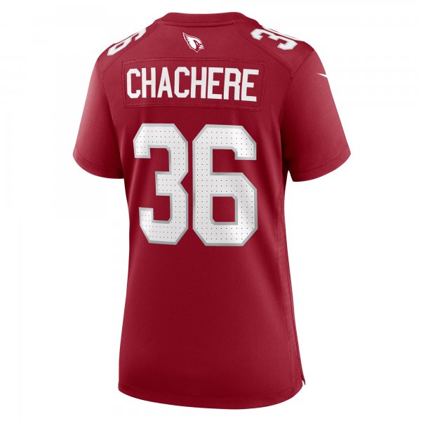 Women's Arizona Cardinals Andre Chachere Nike  Cardinal Team Game Jersey