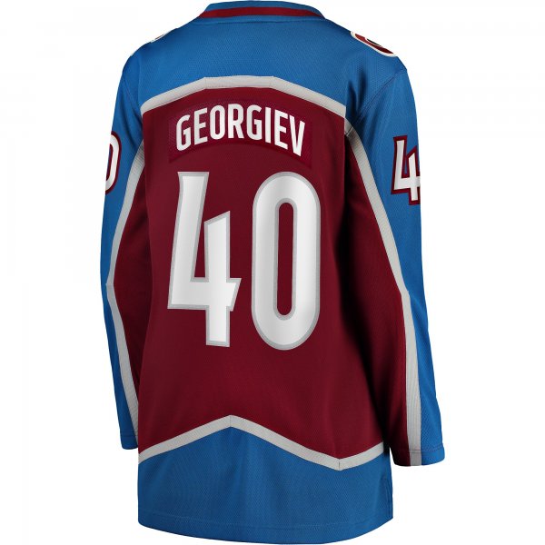 Women's Colorado Avalanche Alexandar Georgiev Fanatics Burgundy Home Breakaway Player Jersey