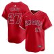 Men's Los Angeles Angels Mike Trout Nike Red Alternate Limited Player Jersey