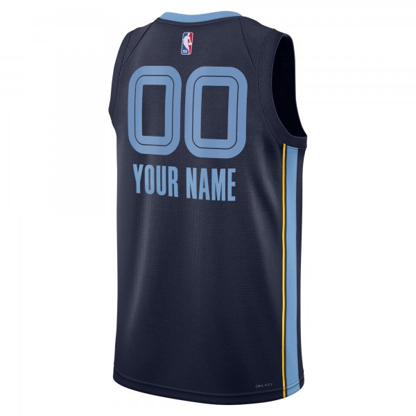 Unisex Memphis Grizzlies Nike Navy Swingman Custom Jersey - Icon Edition