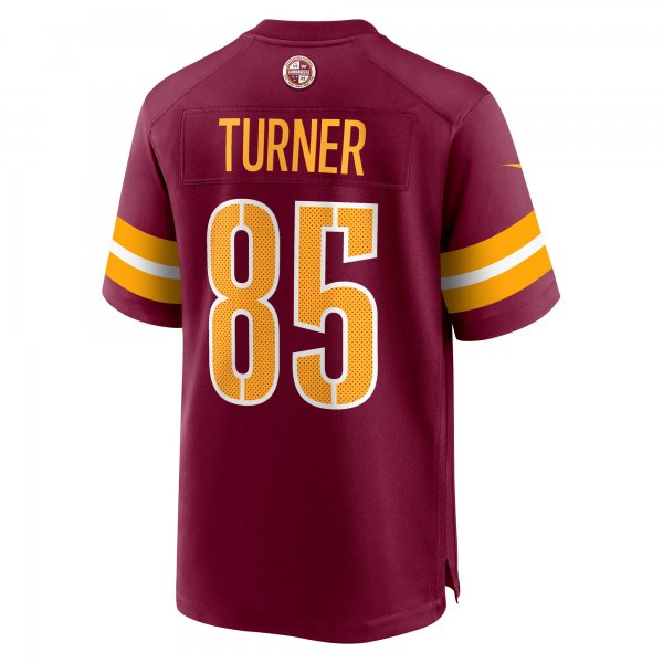 Men's Washington Commanders Cole Turner Nike Burgundy Player Game Jersey