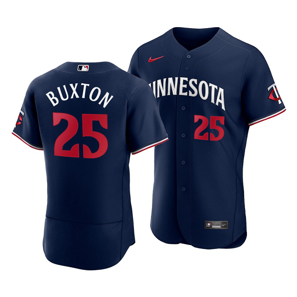 Men's Minnesota Twins Byron Buxton 2023 Flexbase Navy Jersey