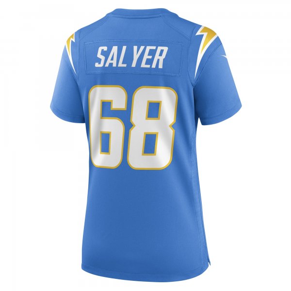 Women's Los Angeles Chargers Jamaree Salyer Nike Powder Blue Game Player Jersey