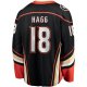 Men's Anaheim Ducks Robert Hagg Fanatics Black Home Breakaway Jersey