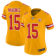 Women's Kansas City Chiefs #15 Patrick Mahomes GoldStitched NFL Limited Inverted Legend Jersey