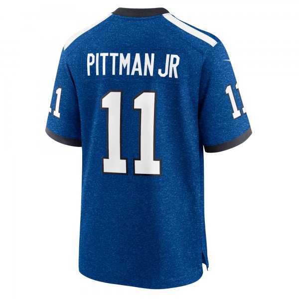 Men's Indianapolis Colts Michael Pittman Jr. Nike Royal Indiana Nights Alternate Game Jersey