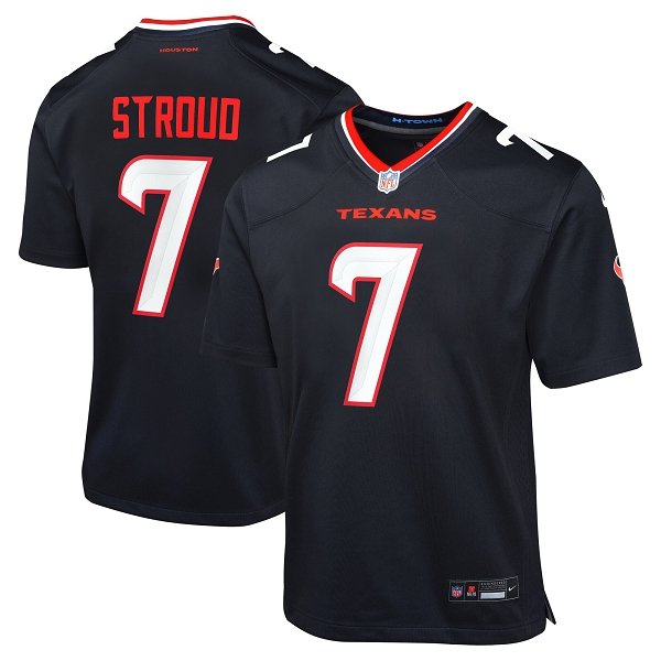 Youth Houston Texans #7 C.J. StroudNike Navy Limited Jersey