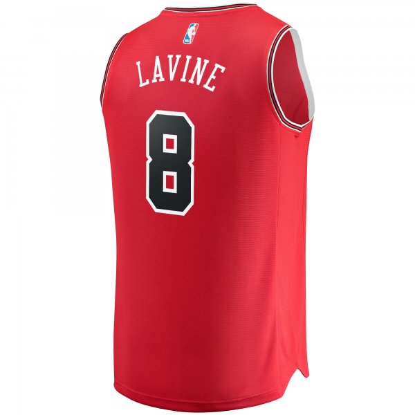 Men's Chicago Bulls Zach LaVine Fanatics Red Fast Break Replica Jersey - Icon Edition