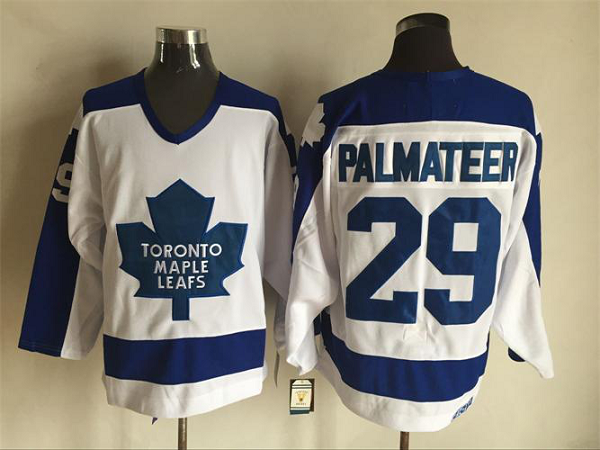 Men's Toronto Maple Leafs #29 Mike Palmateer White Throwback NHL Jersey