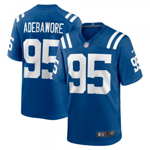 Men's Indianapolis Colts Adetomiwa Adebawore Nike  Royal Team Game Jersey