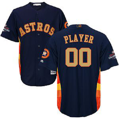 Men's Houston Astros Orange Majestic 2018 Gold Program Cool Base Player Custom MLB Jersey