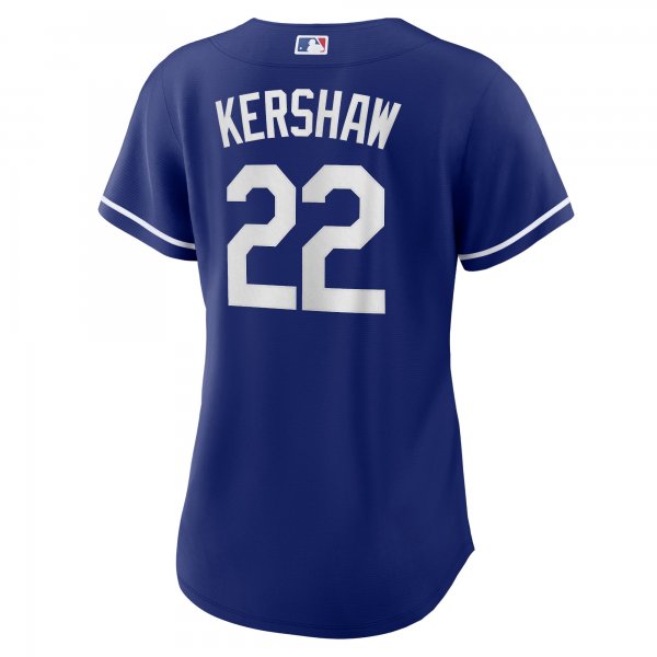 Women's Los Angeles Dodgers Clayton Kershaw Nike Royal Replica Player Jersey