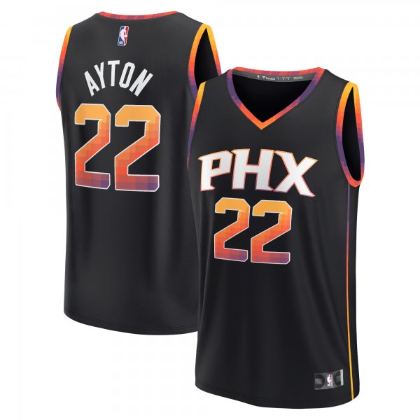 Men's Phoenix Suns Deandre Ayton Fanatics Black Fast Break Replica Player Jersey - Statement Edition