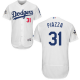 Los Angeles Dodgers #31 Mike Piazza White Flexbase Collection 2017 World Series Bound Stitched MLB Jersey